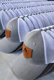Akadema Grey Leather Company Trucker Hat