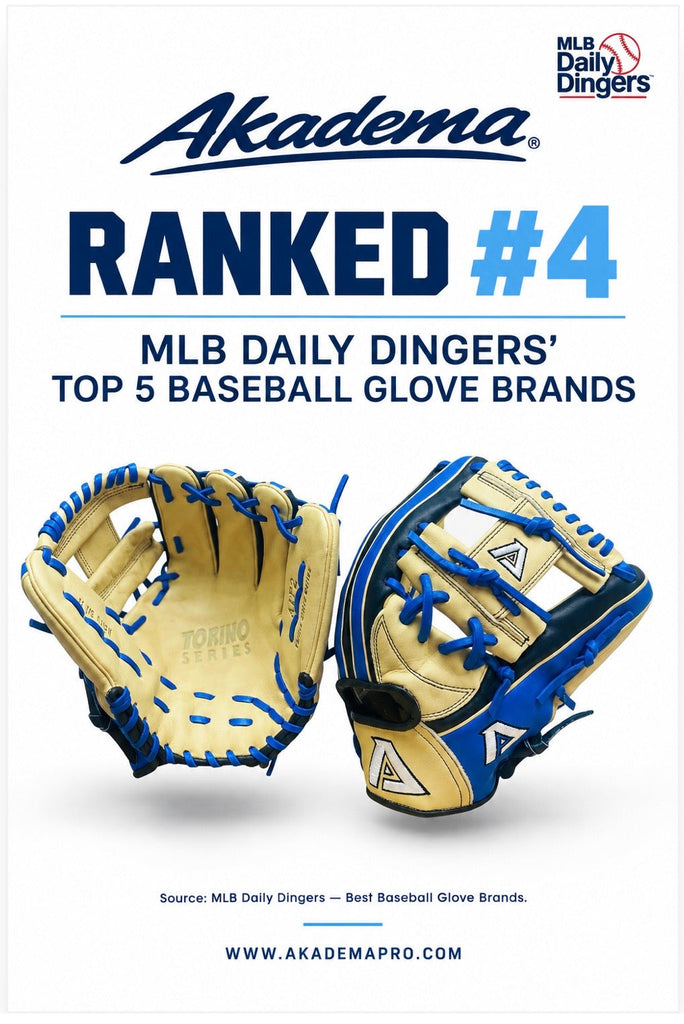MLB Daily Dingers Ranks Akadema #4 Top Baseball Glove Brands