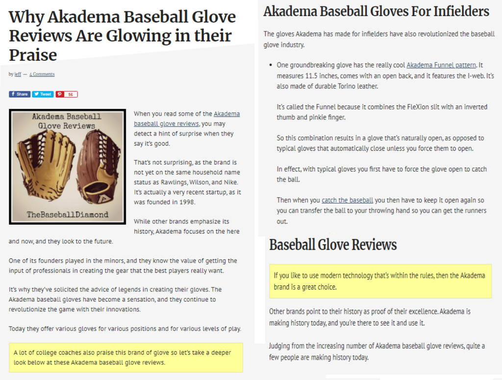 Akadema Infield Gloves Earn Praise for Innovative Design