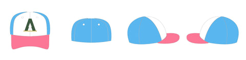 Customized curved brim hat