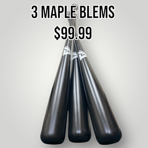 Maple Blem Three Bat bundle