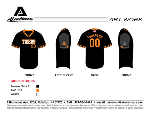 Adam Poff Tigers uniform player package