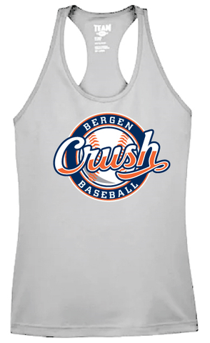 Crush Womens Softball Grey Tank Top