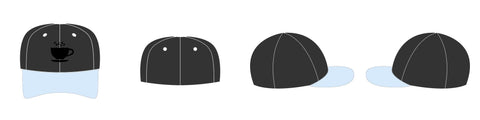 Customized curved brim hat