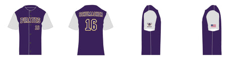 Customized full button jersey