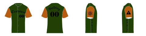 Customized full button jersey
