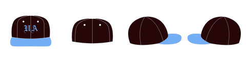 Customized flat brim hat