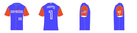 Customized full button jersey