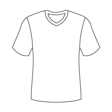 Customized v-neck shirt